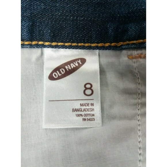 Preppy Old Navy Mini Blue Denim Skirt Size 8 Short Summer Beach Vacation Casual - Picture 8 of 9